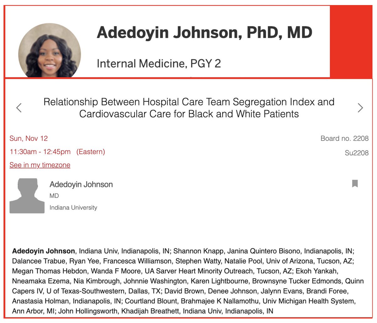 KBreathettMD's tweet photo. The Cardiovascular Equity Research Program Mentees are READY. Come stop by! @AHAScience @ABCardio1 @IUCVInstitute @IUSMDeptMed @KrannertHeart
@HunterMwansa and Dr. Johnson @JaninaQuintero3 #TeamHealthEquity #JoinTheVillage https://t.co/zTR42VIPD4