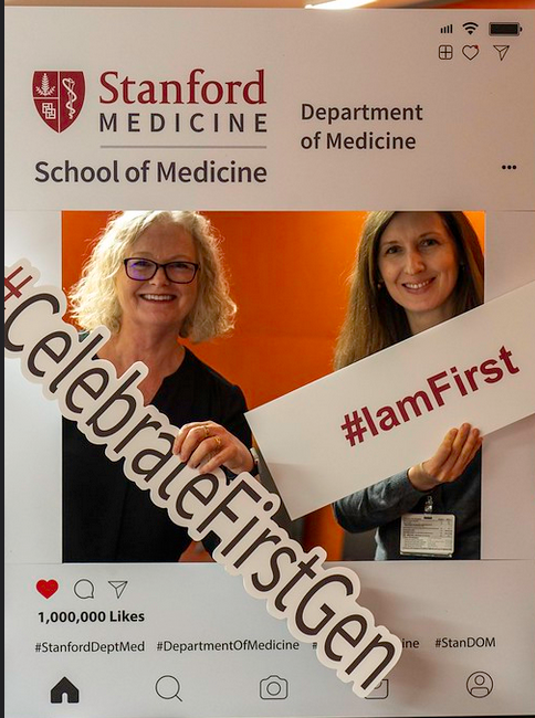 Such a fun All Staff Meeting this week celebrating FirstGen staff. Thank you everyone who planned all the different parts of the meeting, and especially the panelists! Feeling thankful as I think back on my own First Gen journey.  #CelebrateFirstGen #IamFirst @StanfordDeptMed