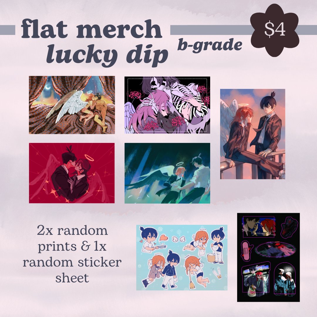 feeling luckier than akiangel? try your chances with our lucky dip! 

when everything's this beautiful, you can't go wrong 🫶

🔗contractzine.bigcartel.com