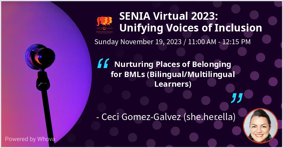 Ceci Gomez-Galvez (she.her.ella) (@cecigomez_g) on Twitter photo Really excited to share <a href="/seniaworldwide/">SENIA International</a> #SENIA2023 Virtual Conference: Unifying Voices of Inclusion💖#multilingualism #linguisticequity #equitableaccess #MLLs #BMLs Really excited to share <a href="/seniaworldwide/">SENIA International</a> #SENIA2023 Virtual Conference: Unifying Voices of Inclusion💖#multilingualism #linguisticequity #equitableaccess #MLLs #BMLs