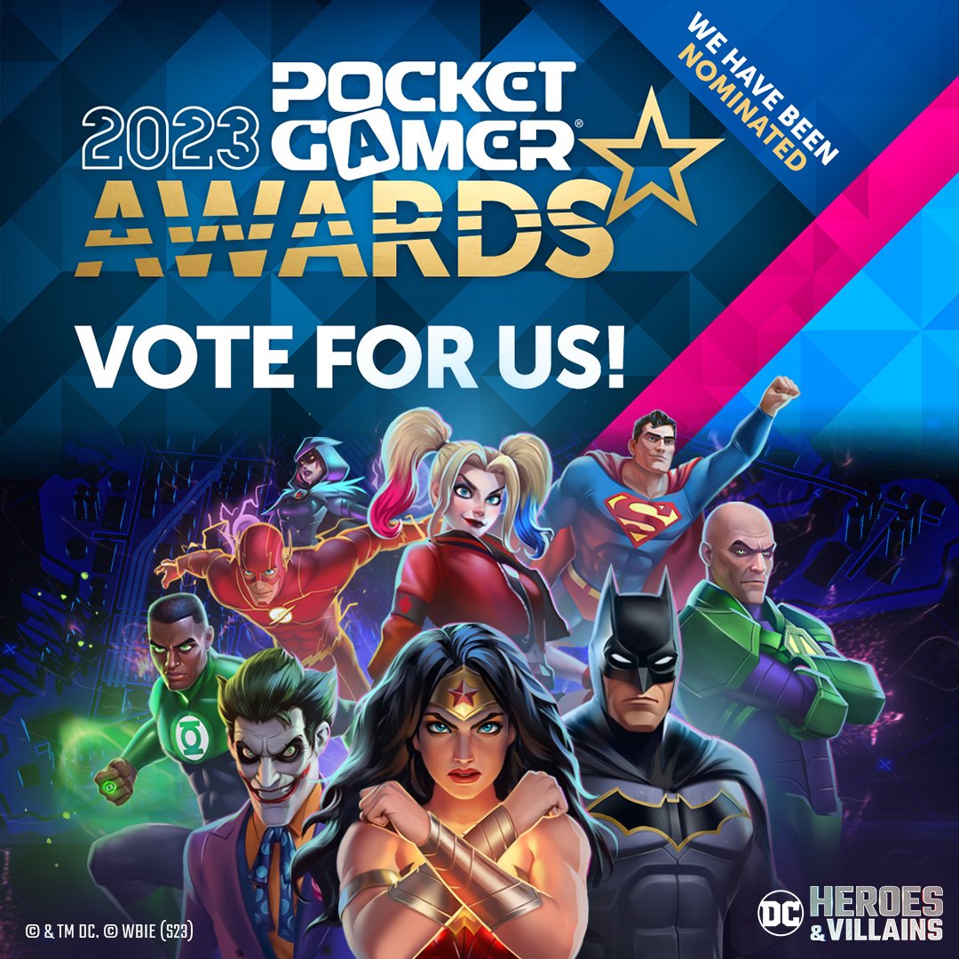 We're nominated for Best Mobile Puzzle Game in the 2023 @PocketGamer Awards! Thank you for all your continuous support. Vote now! ludia.gg/DCHV_PGAwards