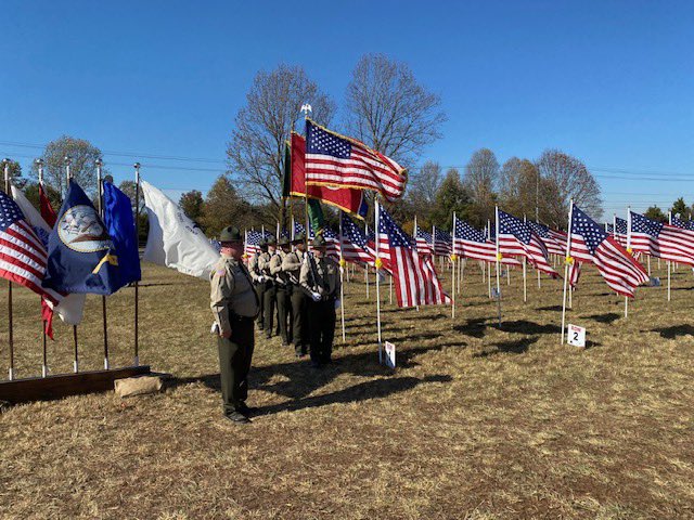 NashSheriff's tweet photo. Proud moment last week as our Special Operations Response Team (SORT) to be the Honor Guard and present the colors at the 8th Annual Field of Honor Dedication Ceremony. #ThankyouVeterans #VeteransWeekend https://t.co/5nzY4BHKtz