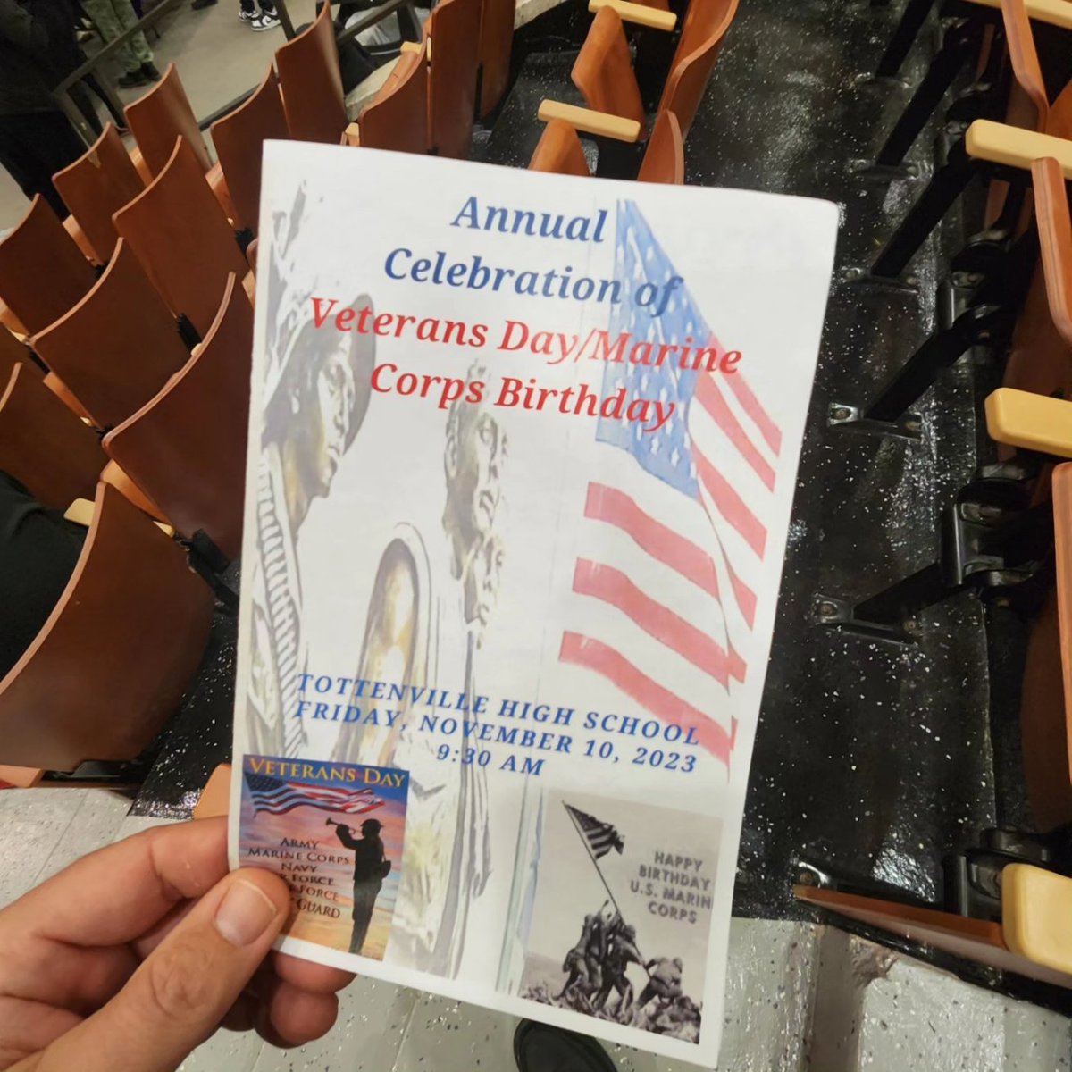Had a wonderful morning paying tribute to my fellow Veterans <a href="/PS60si/">@PS60si</a>, for the Rolling Thunder SI NY POW/MIA Chair dedication &amp; flag raising ceremony. The day continued with a special celebration with <a href="/TottenvillehsI/">Tottenville High School Family💜</a> JROTC for Veterans Day &amp; Marine Corp Birthday. 🇺🇸 #VeteransDay