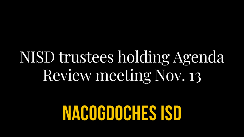 NISD trustees holding agenda review meeting Nov. 13 nacisd.org/article/133528…