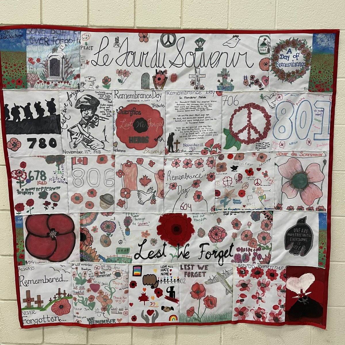 FletchersSrPS's tweet photo. Thank you to Mme @JhurrySmita, Mrs. Gabria and their teams for organizing such a memorable #RemembranceDay assembly for our school. It was a powerful reminder of sacrifice and courage. Let’s honour those who served and continue to serve. #gratitude @PeelSchools https://t.co/FZUxj0Z3gG