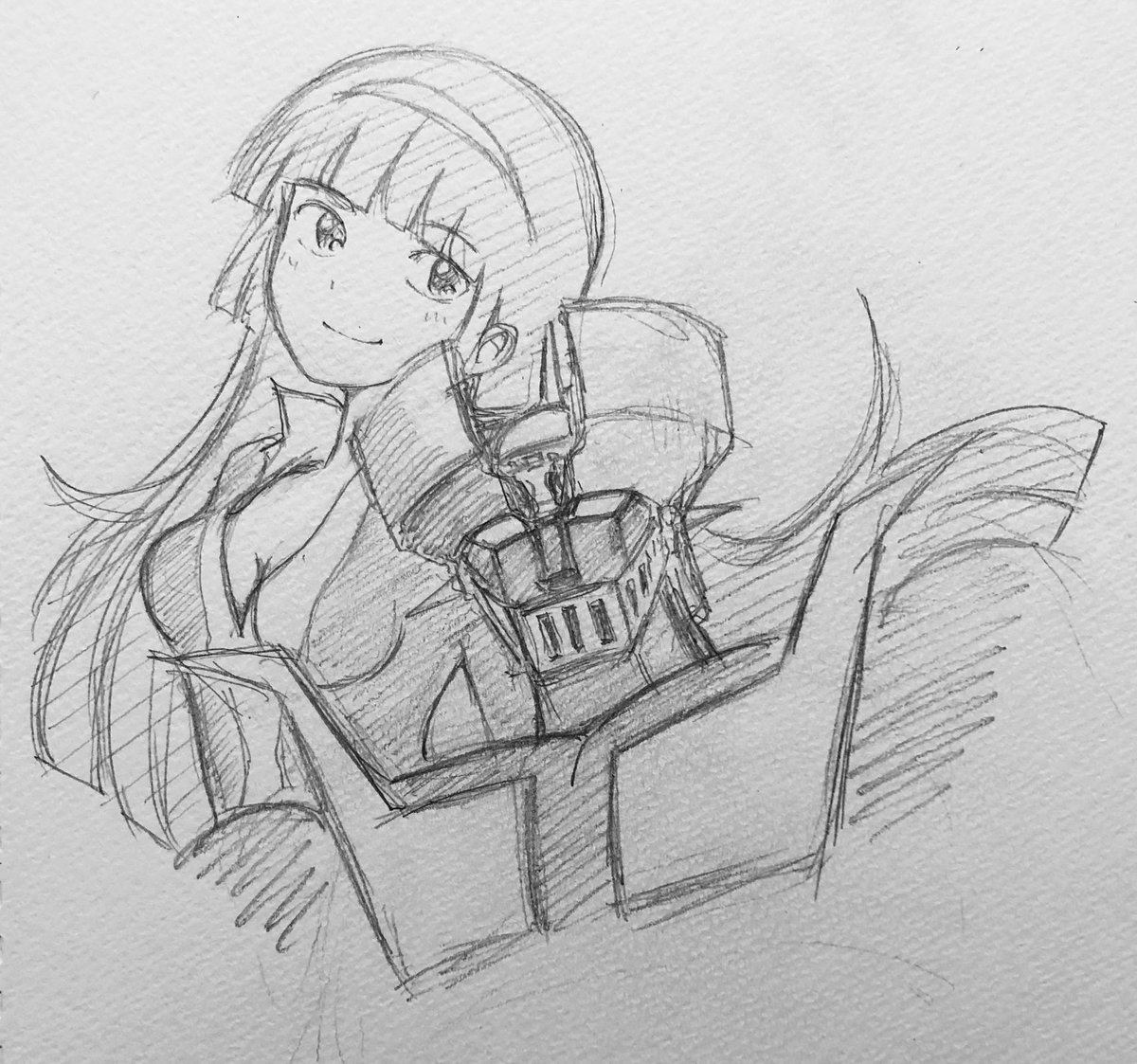 「#絵を描く理由はなんですか見た人も答えるんだ6歳くらいの頃、新聞のチラシの裏にゲ」|まるも☆『きゃぴ』Kindle版発売中！のイラスト