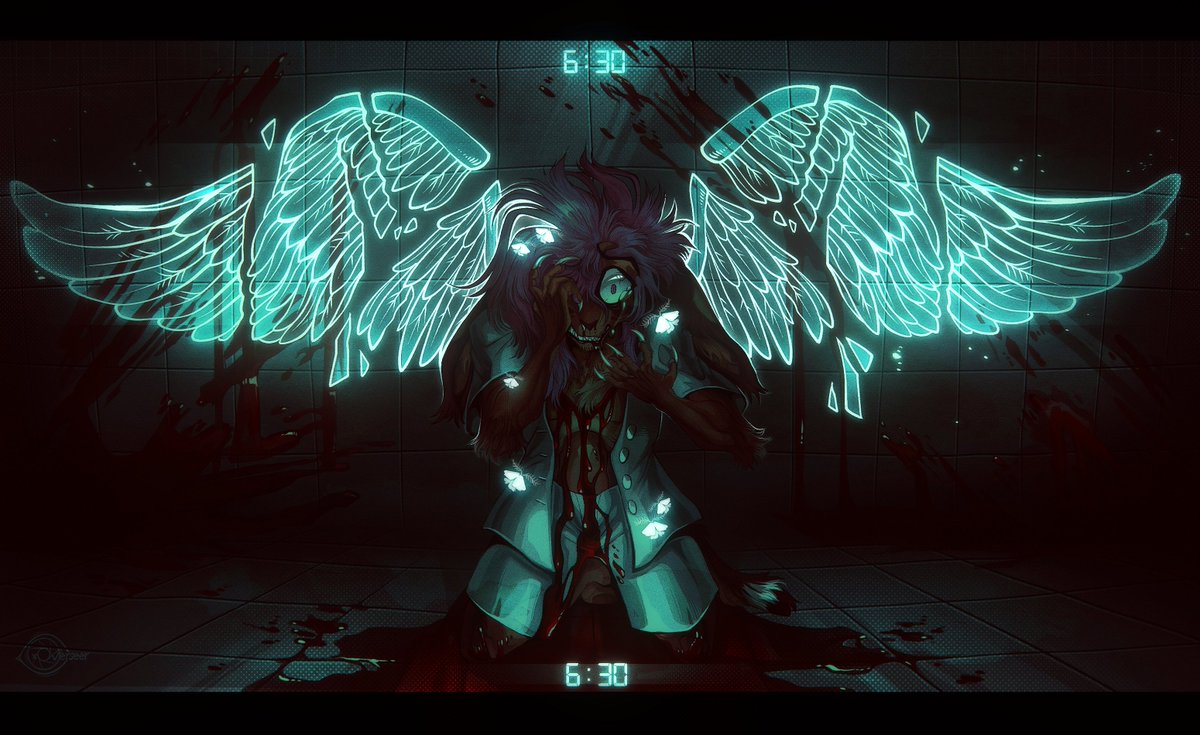 x0verseer's tweet photo. We will never know how it feels to die in our dreams
To rip the wings off angels to show them, things aren't what they seem. 💉🫀

#furry #furryart #furrycommunity #thesystem https://t.co/rx332QSHOa
