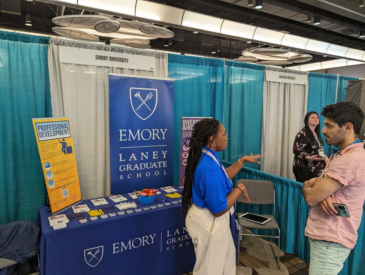 Anyone at @OUTinSTEM 2023? If so come by and check out @EmoryUniversity @laneygradschool at Booth #314! #DiversityisExcellence