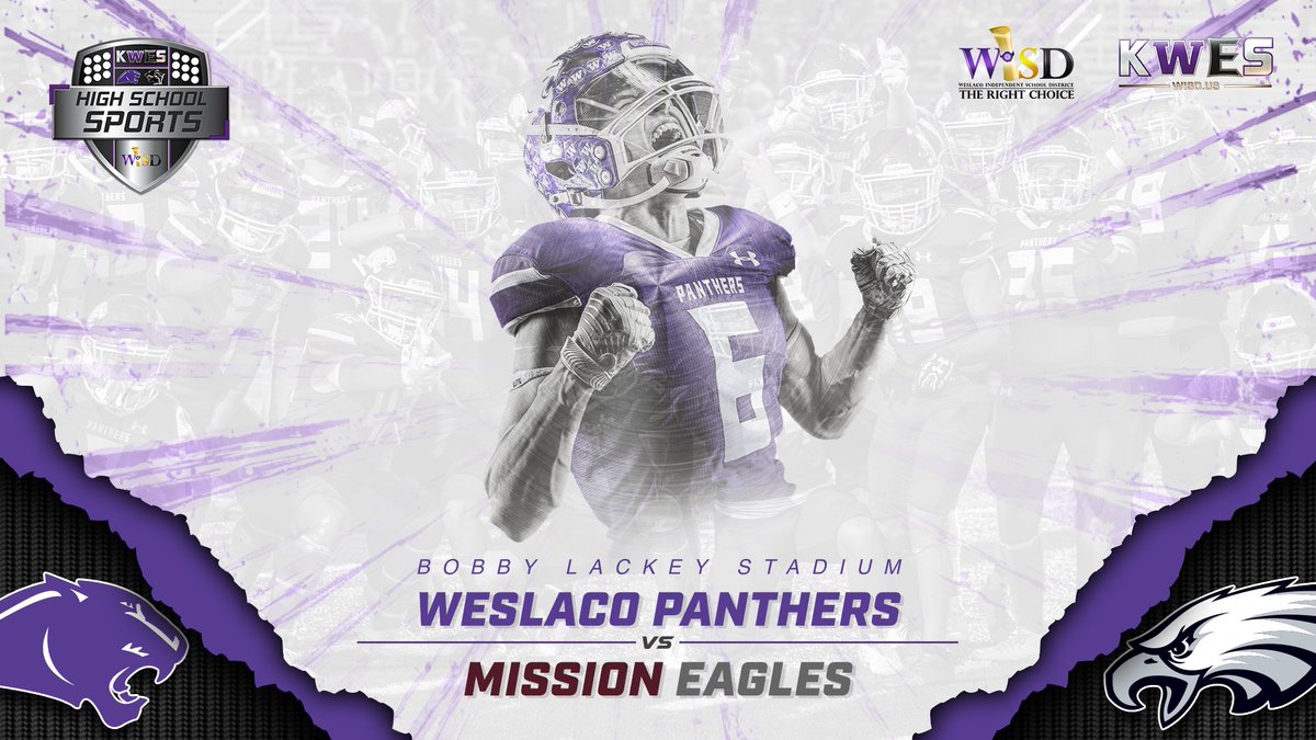 Tonight's football playoff game between the Mission Eagles and the Weslaco Panthers will be livestreamed on YouTube. #wisdtherightchoice
youtube.com/live/TGpchBKUt…