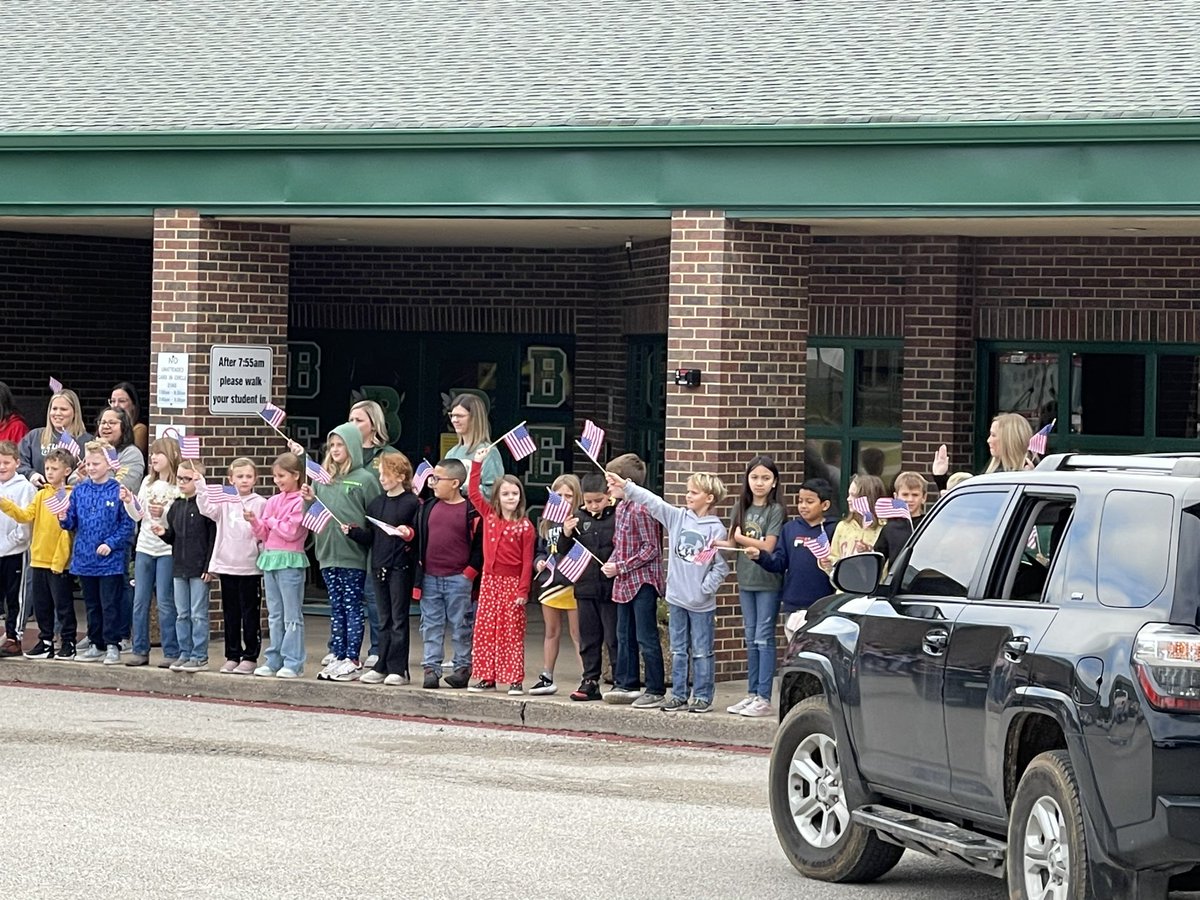 This morning, students honored veterans w/ breakfast, an appreciation ceremony, &amp; a car parade.

To our veterans, we thank you for your service. We remember and are greatful for the sacrifices made by all those who have given so much for us. 

Have a great weekend, Jackets!