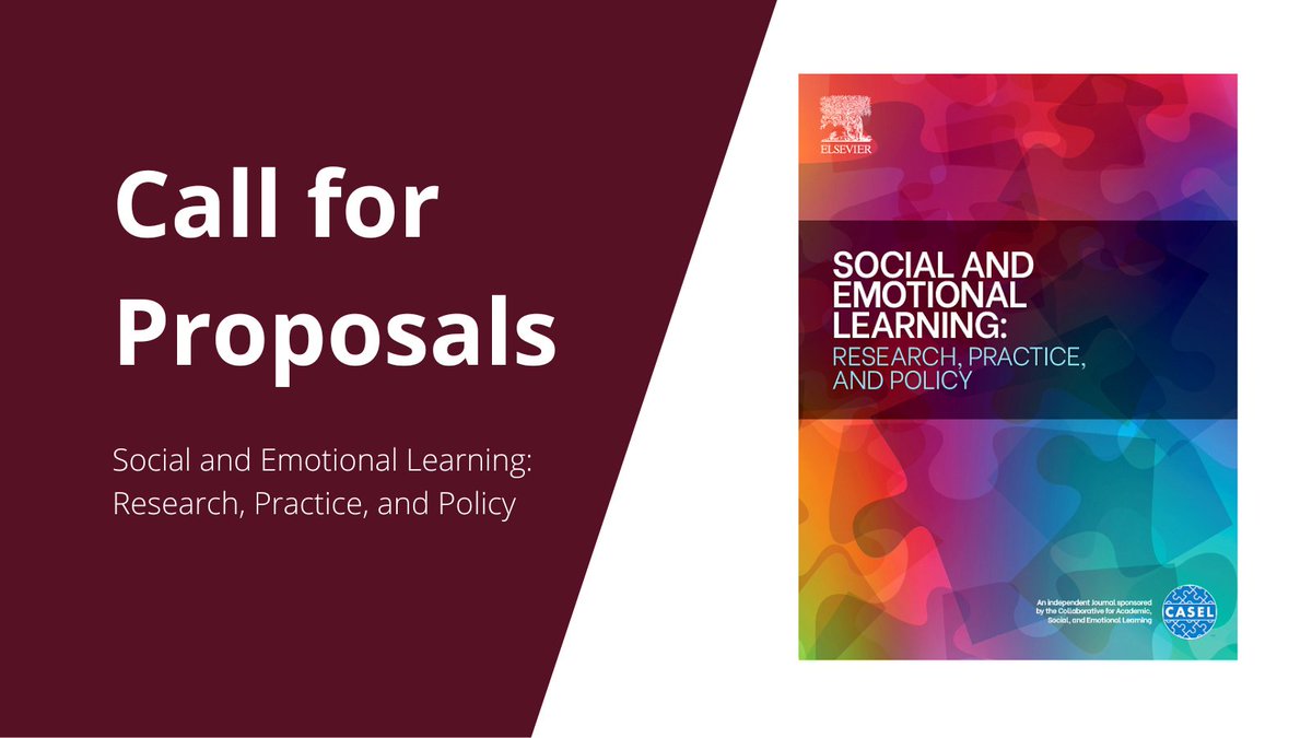 Calling all researchers, practitioners, and policymakers! Now accepting proposals until January 31, 2024, for the second special issue on Adult SEL. Thank you to Elsevier for waiving all author publication fees. Learn more: tinyurl.com/2p8k9dmu @SummerBraun_PhD