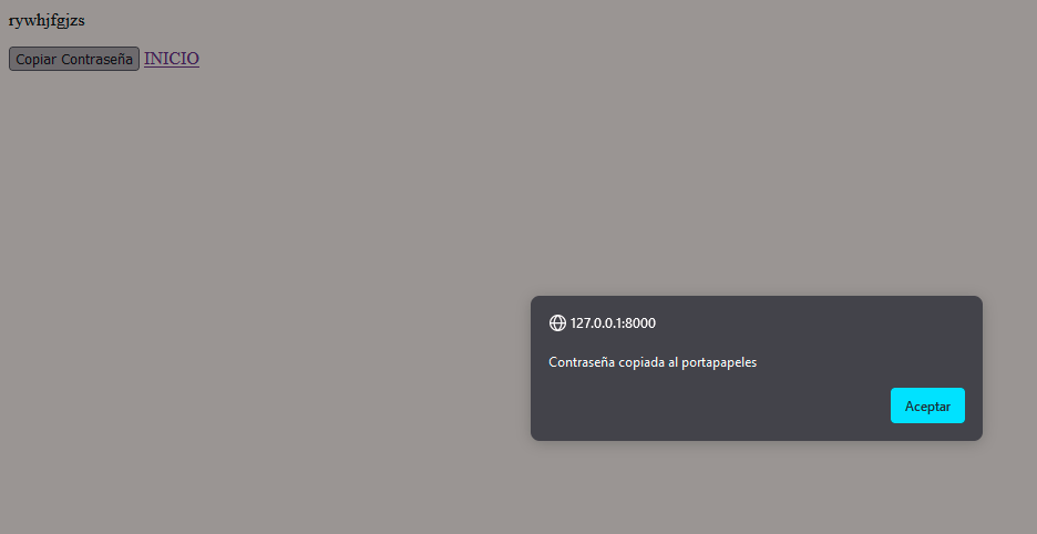 Jarez_Dev's tweet image. #100DaysOfCodepython #100DiasDeCodigo #pythoncode
Día 63 : Hice un generador de contraseñas en Python    con la librería  random. Añadí la función de copiar contraseñas al portapapeles usando  JavaScript y encontré ejemplos con la búsqueda &quot;copy to clipboard  javascript&quot;