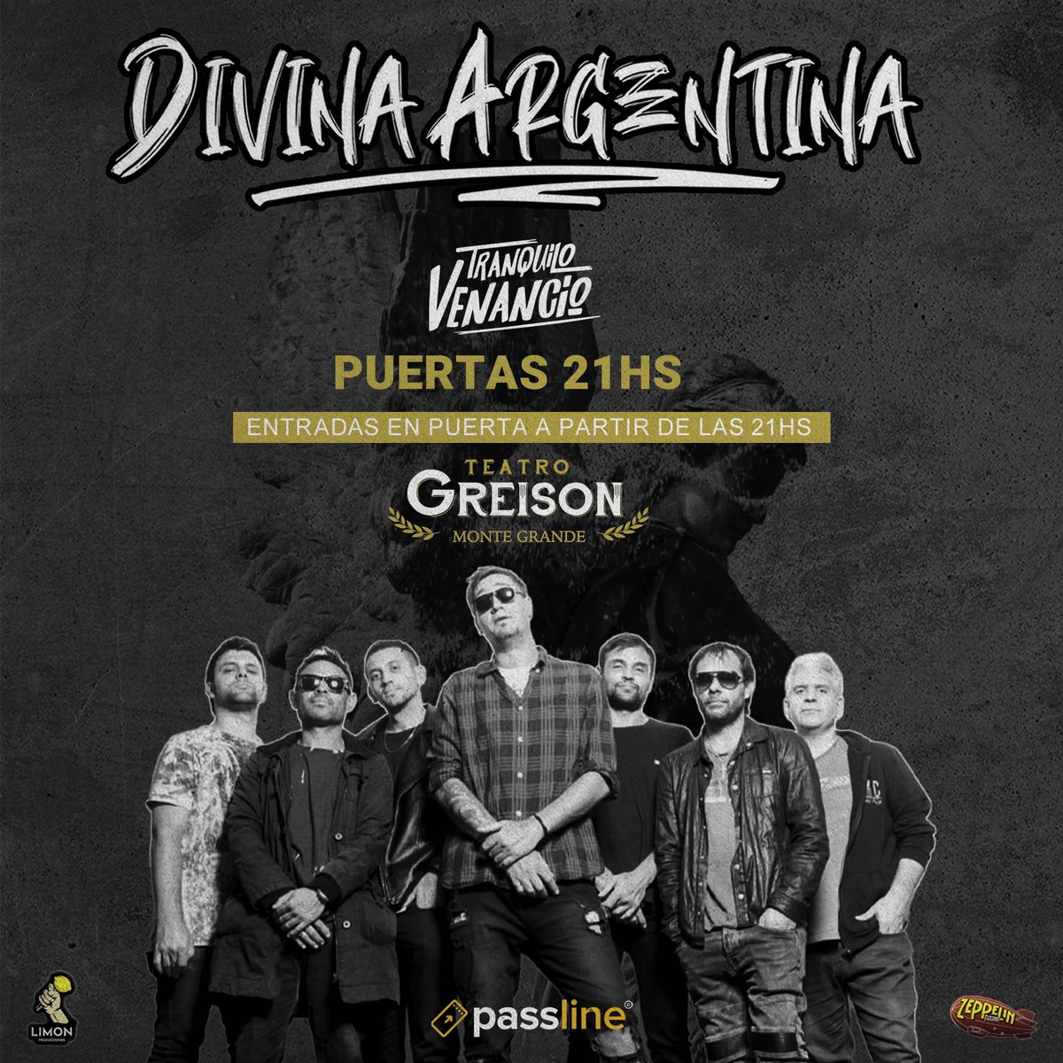 Todo listo para mañana despedir el año en el @teatrogreison de Monte Grande!

Puertas 21hs
Entradas a la venta a partir de las 21hs
Amigos invitados @tranquilovenancio 

Nos vemos mañana!

#DivinaArgentina #Rock #Greison #MonteGrande