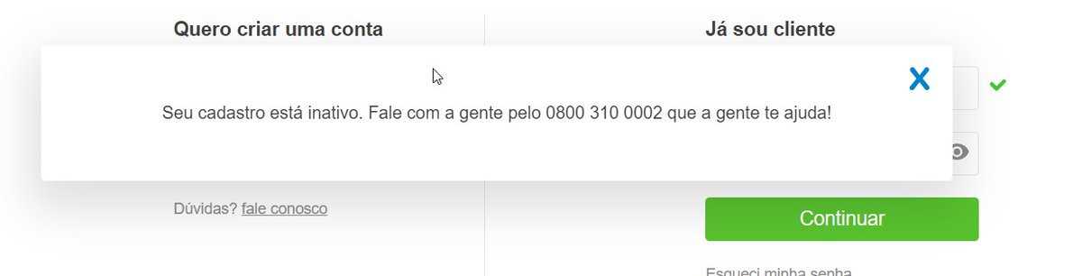 Marceloawc's tweet photo. A lógica da loja virtual te impede tlde comprar. A da @magalu é a melhor.
Diz que teu cadastro tá inativo, daí tu liga pra lá e a ligação cai.
O e-commerce brasileiro é uma piada https://t.co/XaMFRWviX2