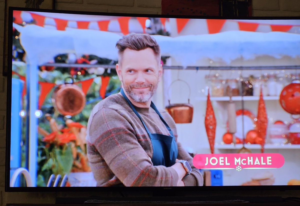 Mostly watching this just to see @joelmchale try to bake. #AmericanBakingShow