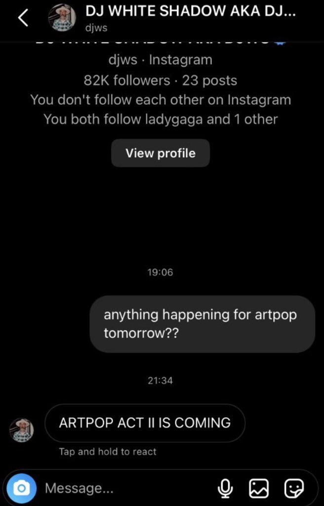 LadyGagafan2006's tweet image. WELP #ARTPOPACTIIISCOMING