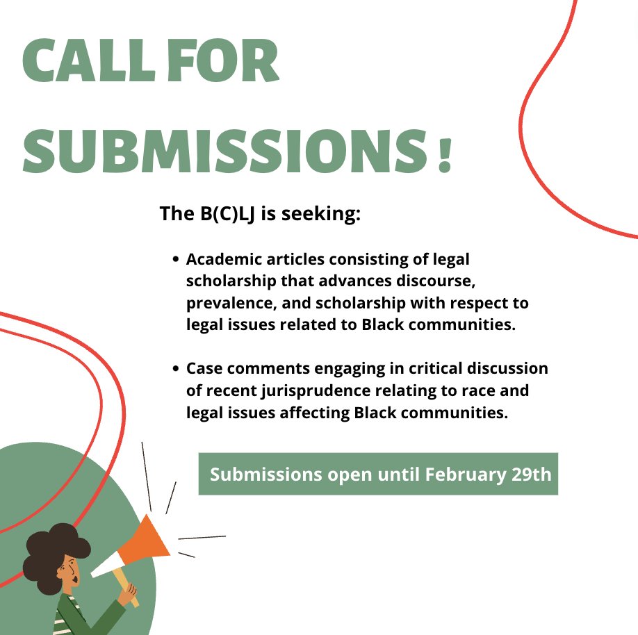 BCLJ_RDCN's tweet photo. Join us in shaping the discourse and contributing to this exciting new journal. We can't wait to read your submissions!

Visit : https://t.co/lUZ63mTweH https://t.co/oAF1Ot5hkn