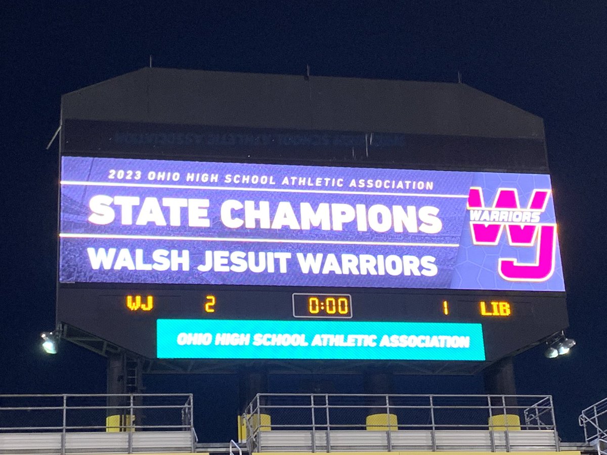 WJ_Warriors's tweet photo. State Title #11 in @WalshJWSoccer history! 
@WalshSuperfans 
@clevelanddotcom @mgoul @beaconjournal @MBeavenABJ @bbournival @WEWS @FOX8FNTD @fox8news @MarkSchwab @JaycrawfordCLE @NickCaminoWKYC @WKYCSports https://t.co/tAsmruJMf3