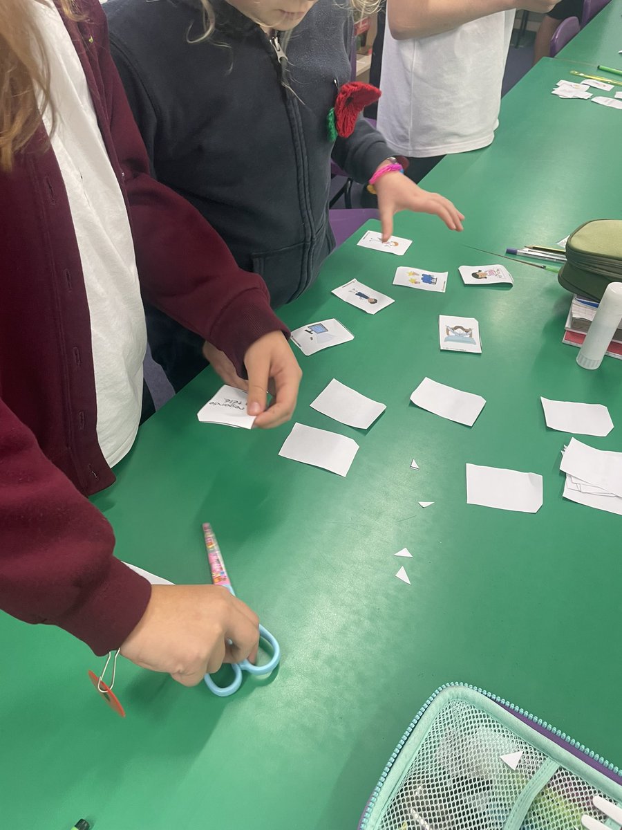 This afternoon in French we learnt how to say what activities we do on the weekend and played a matching game