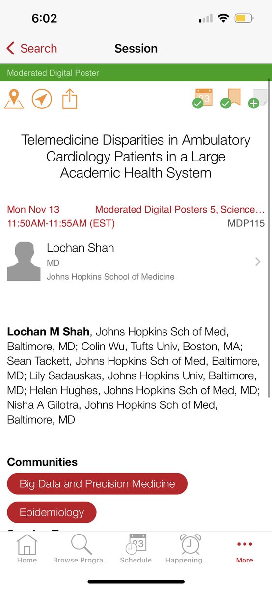 Excited to present on disparities in telemedicine at AHA this weekend - catch me at the Machine Learning for Data Analysis and Generation Oral Moderated Poster session on Monday at 11:50 AM! Thank you @ngilotraMD and @SethShayMartin for your mentorship!!