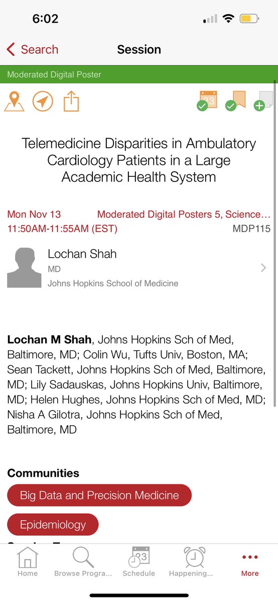 Lochan Shah, MD (@lochanshahmd) on Twitter photo Excited to present on disparities in telemedicine at AHA this weekend - catch me at the Machine Learning for Data Analysis and Generation Oral Moderated Poster session on Monday at 11:50 AM! Thank you <a href="/ngilotraMD/">Nisha Gilotra</a> and <a href="/SethShayMartin/">Seth Martin</a> for your mentorship!! Excited to present on disparities in telemedicine at AHA this weekend - catch me at the Machine Learning for Data Analysis and Generation Oral Moderated Poster session on Monday at 11:50 AM! Thank you <a href="/ngilotraMD/">Nisha Gilotra</a> and <a href="/SethShayMartin/">Seth Martin</a> for your mentorship!!