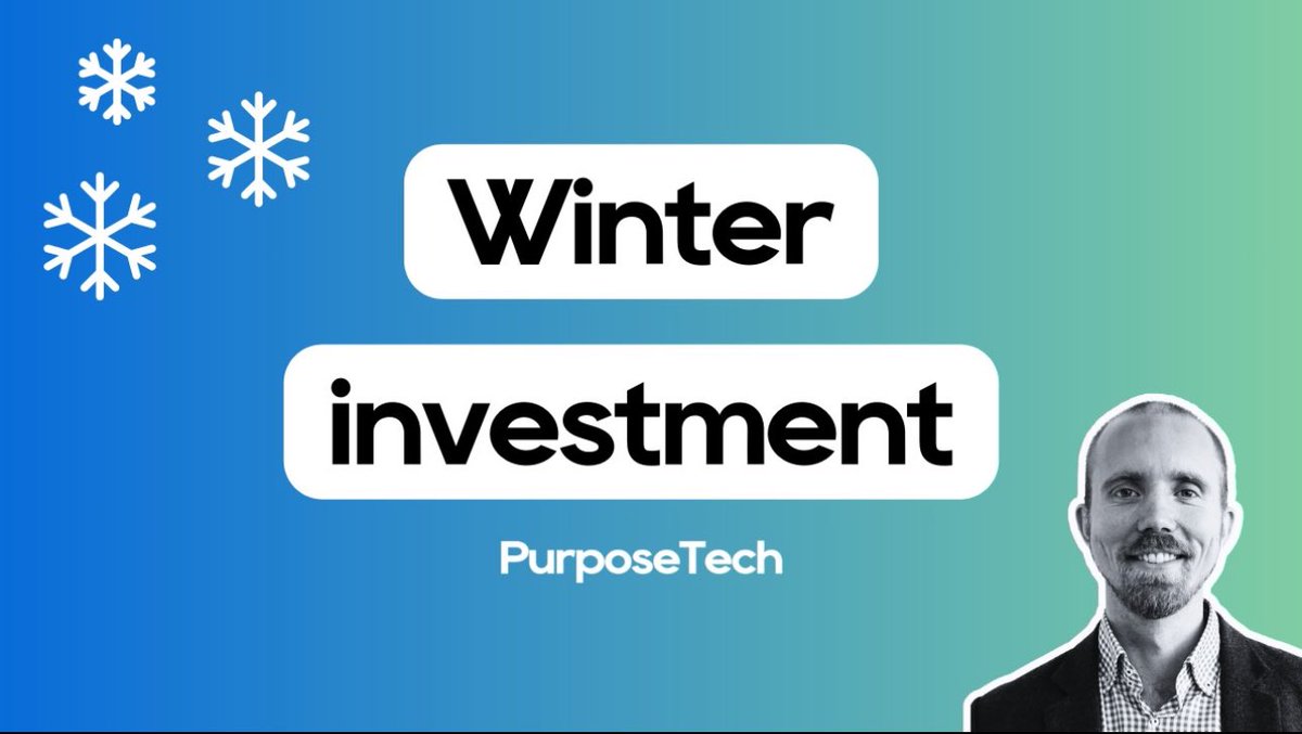 Winter Investment Program is open! Apply by November 26.

This is NOT an accelerator. You will work closely and directly with Zdenek Fred Fous on getting investment-ready.

➡️ purposetech.vc/winter ⬅️
👀youtu.be/1UTollNOvV4?si…