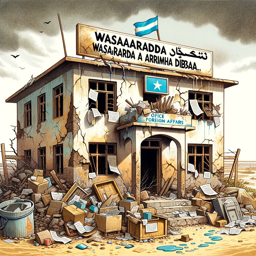 Farshaxanfikir's tweet photo. The Silent Corridors of Wasaaradda Arrimaha Dibadda speak volumes of #Somalia's financial plight.
@MOFASomalia and @MFASomalia https://t.co/ITJkd7IcsC