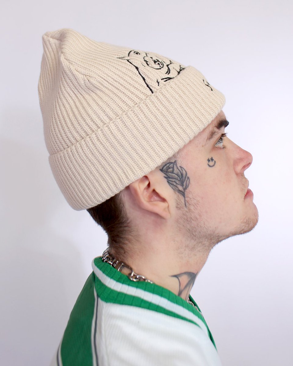sadsac's tweet photo. “dvl bb” fisherman beanie in natural &amp; canary yellow. 95% organic cotton &amp; 5% elastane with embroidery. made in Ireland &amp; ready to ship worldwide. available this saturday @ 11am bst on https://t.co/4CWLnbuX9u https://t.co/OkSqws4hxR