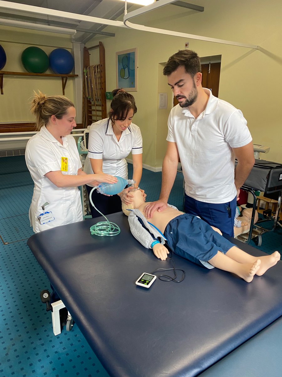 Great session today in collaboration with the education team to refresh paediatric resus training for some of our respiratory physios! #getttingbetteratgettingbetter