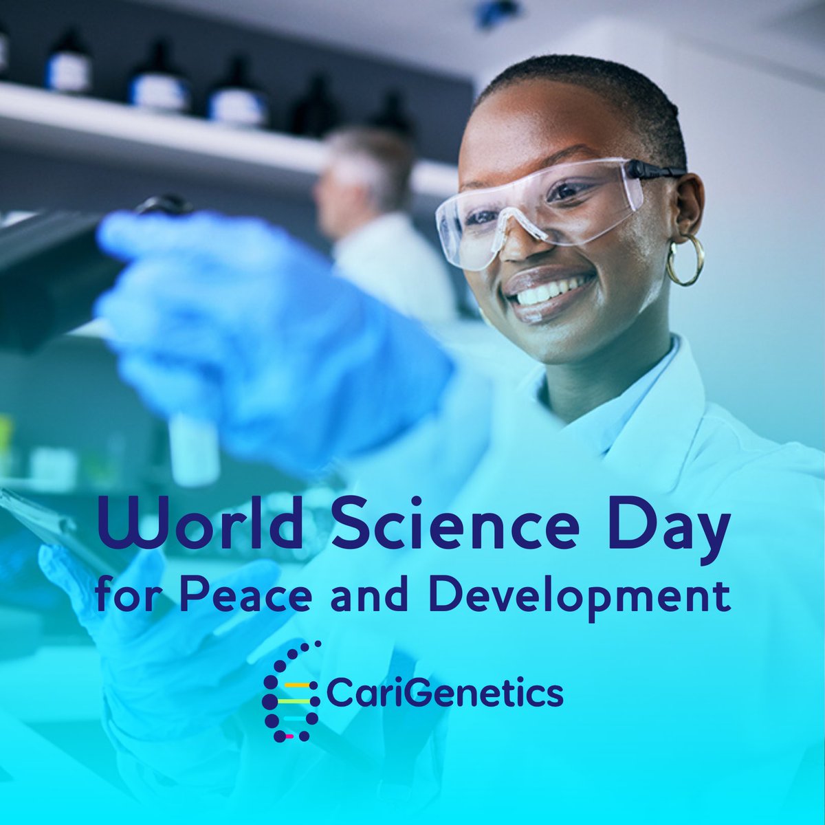 Happy World Science 🧪 Day for Peace and Development from CariGenetics! 🫶🏾 

The impact that science has on our society and our daily lives provides the necessary tools to make our societies more sustainable & as we all hope more peaceful. 🤍

#scienceisbeautiful