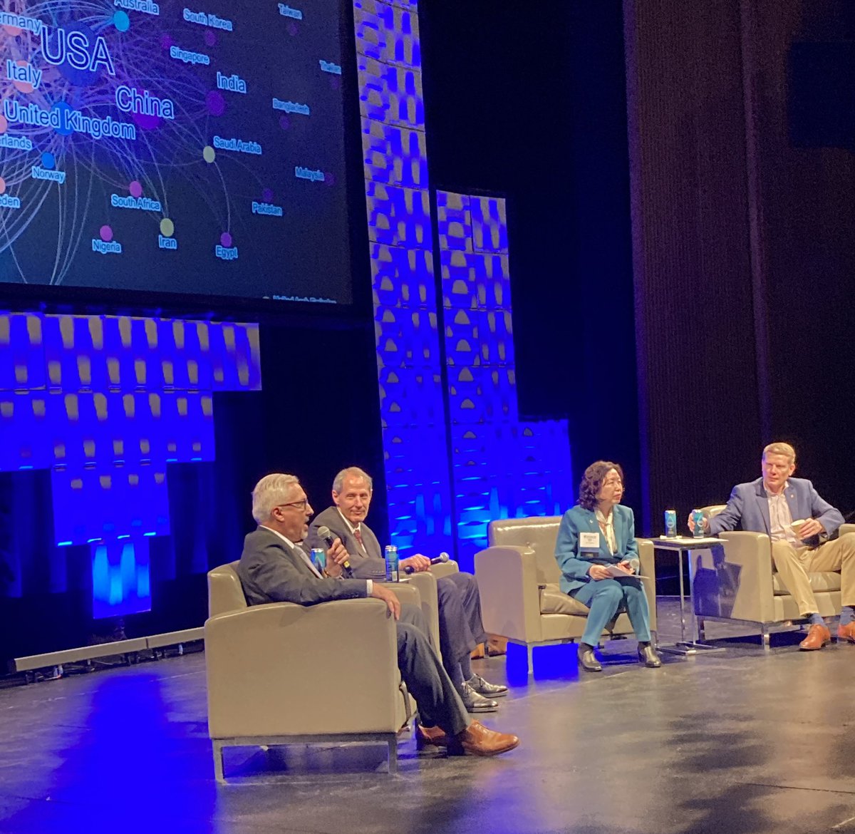 Panel at #IFoRE <a href="/SigmaXiSociety/">SigmaXi</a> on research #convergence, excellence, ethics, and social impact with <a href="/Caltech/">Caltech</a> president Thomas Rosenberg, <a href="/CatholicUniv/">The Catholic University of America</a> provost Aaron Dominguez, moderated by Kathy Lu <a href="/UABNews/">UAB</a> and <a href="/SigmaXiCEO/">Sigma Xi CEO</a>