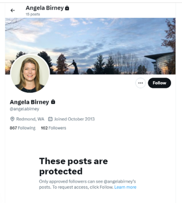 Ari Hoffman 🎗 (@thehoffather) on Twitter photo 🧵Instead of responding to my requests for comments about her daughter tearing down posters of hostages Mayor of Redmond, WA <a href="/angelabirney/">Angela Birney</a> <a href="/electbirney/">Angela Birney</a> has locked down her social media
I also asked her if she would condemn Hamas as a terrorist organization. No Response 🧵Instead of responding to my requests for comments about her daughter tearing down posters of hostages Mayor of Redmond, WA <a href="/angelabirney/">Angela Birney</a> <a href="/electbirney/">Angela Birney</a> has locked down her social media
I also asked her if she would condemn Hamas as a terrorist organization. No Response