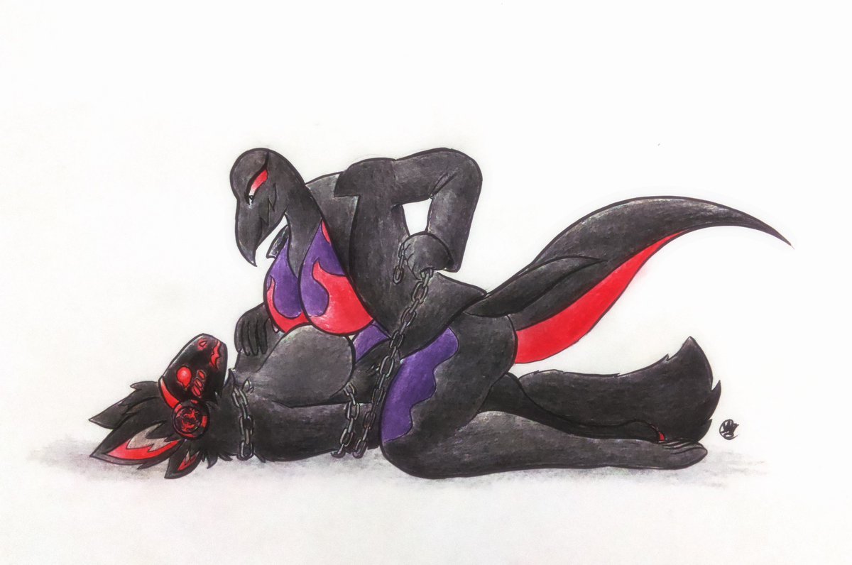 VaultVulpine's tweet photo. Bianca the salazzle got the protogen real good!

For @BuggyLewd given by an epic wotter https://t.co/boyG4V7exw