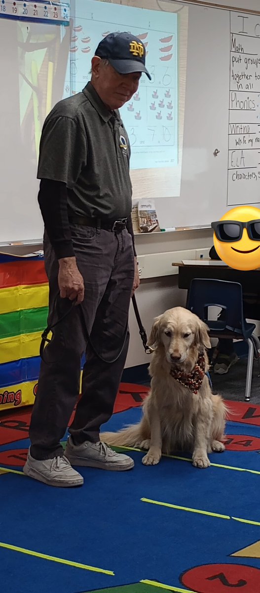 MsVNKinder's tweet photo. #comfortdog #louiswas at our school yesterday https://t.co/vQzeBgtTUc