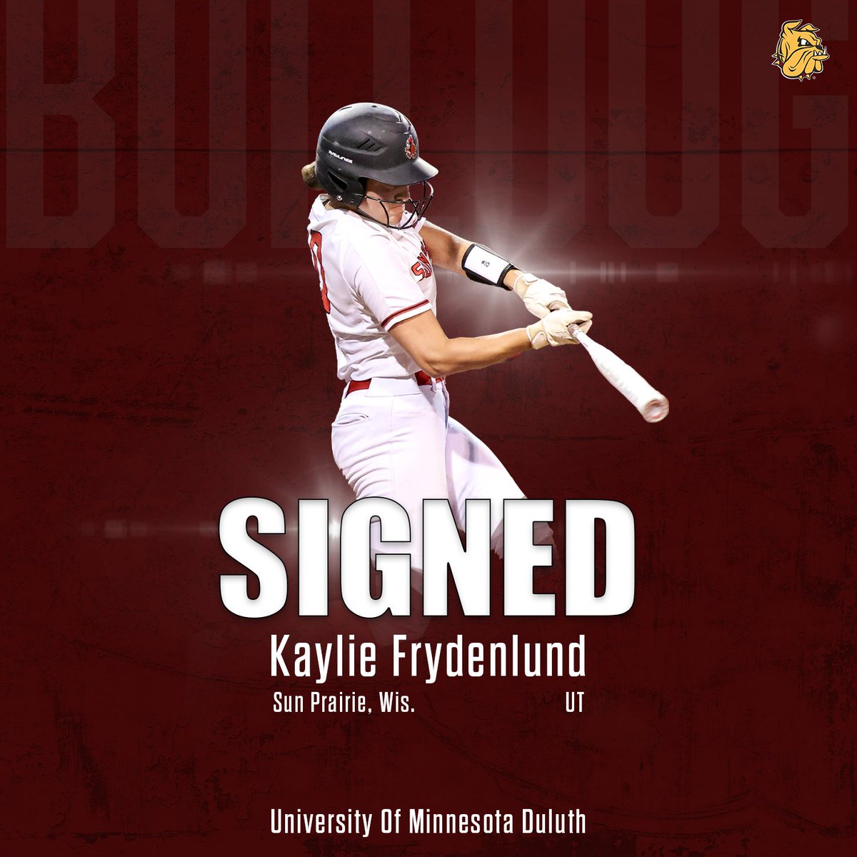 Bulldog Softball (@umd_softball) on Twitter photo They're officially Bulldogs! Meet our six new 2024 signees -- Starting off with Taryn Christopher (Kaukauna, Wis.) and Kaylie Frydenlund  (Sun Prairie, Wis.)! They're officially Bulldogs! Meet our six new 2024 signees -- Starting off with Taryn Christopher (Kaukauna, Wis.) and Kaylie Frydenlund  (Sun Prairie, Wis.)!