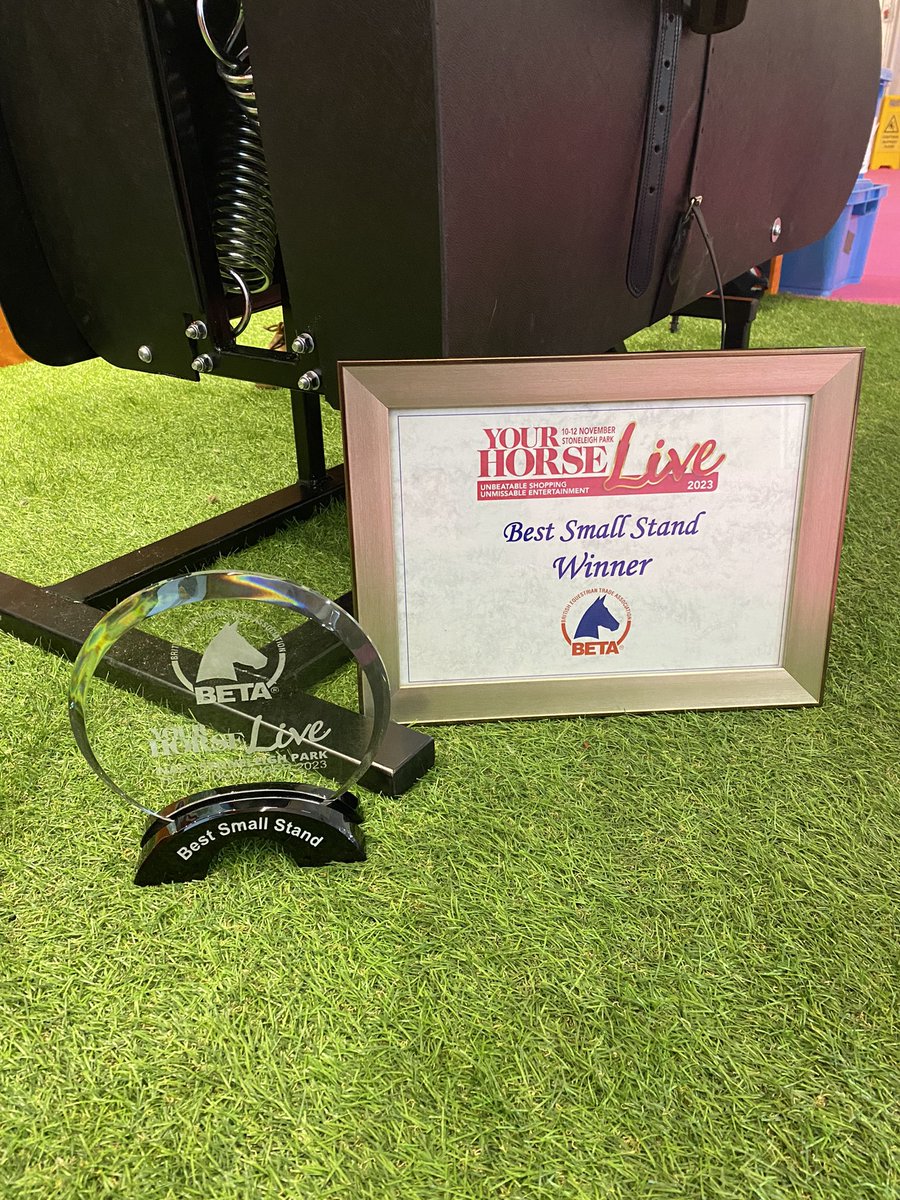 careersinracing's tweet photo. 🐎 Double Winners 🏆🏆
The @careersinracing stand were winners again at @YourHorseLive landing the best small stand & BETA Gold!
A great effort from the team on day 1. We will be there all weekend! So make sure to come and say hello!
#doublewinners #backtoback #BestStand https://t.co/1rUgHUoB2c