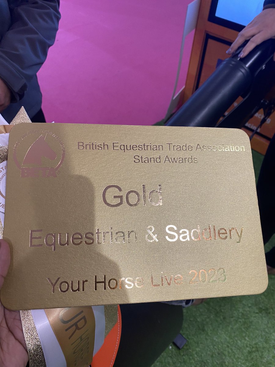 careersinracing's tweet photo. 🐎 Double Winners 🏆🏆
The @careersinracing stand were winners again at @YourHorseLive landing the best small stand & BETA Gold!
A great effort from the team on day 1. We will be there all weekend! So make sure to come and say hello!
#doublewinners #backtoback #BestStand https://t.co/1rUgHUoB2c
