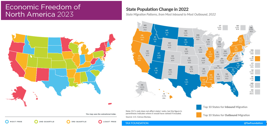 Mapped: The State of Economic Freedom in 2023