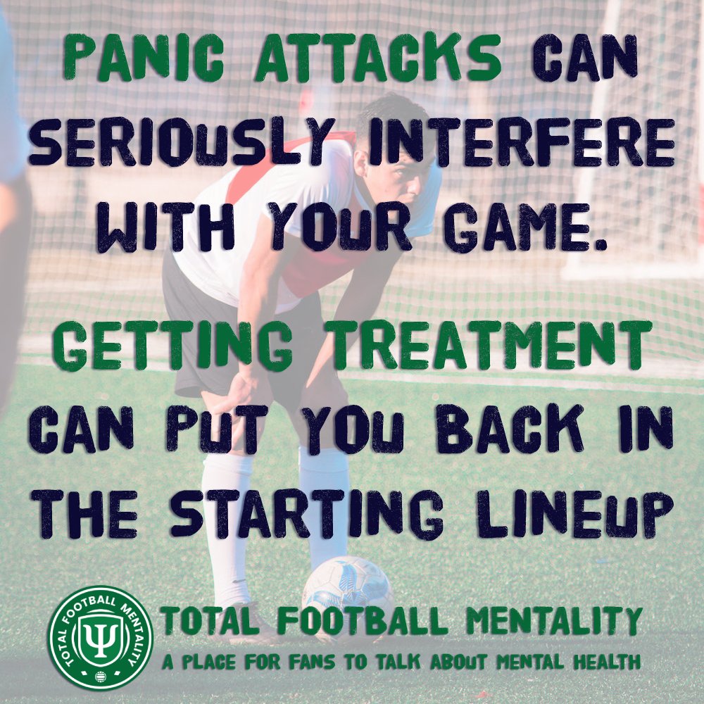 TFMentality's tweet image. Understanding and managing panic attacks on your own can be frightening and difficult. By seeking proper medical treatment, you can get back into the game.

#MentalHealth ⚽️ #PanicAttacks ⚽️ #GettingHelp