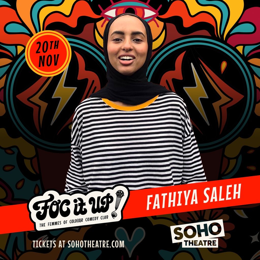 FOC IT UP! UK 🥳 (@focitupcomedy) on Twitter photo Get ready to BELLY LAUGH because we have @fathiyascomedy 💖joining us on stage <a href="/sohotheatre/">Soho Theatre</a> on the 20th of November🤩
🎟️ Ticket link in bio
#standup #comedynight #comedy #jokes #soho #femalestandup #femalecomedian #FOCITUP Get ready to BELLY LAUGH because we have @fathiyascomedy 💖joining us on stage <a href="/sohotheatre/">Soho Theatre</a> on the 20th of November🤩
🎟️ Ticket link in bio
#standup #comedynight #comedy #jokes #soho #femalestandup #femalecomedian #FOCITUP