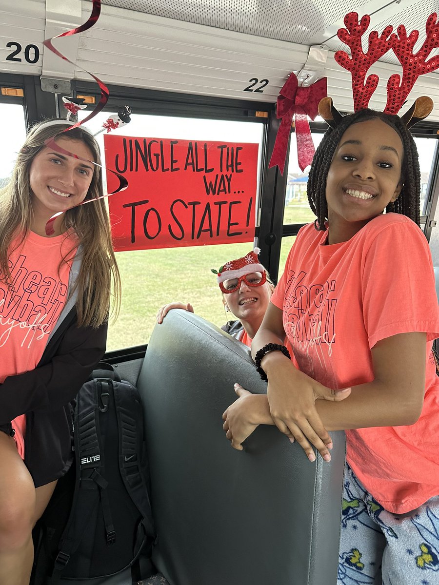 FULSHEARVB's tweet photo. Hands down the best gameday theme ever. Jingle all the way to STATE! Big thank you to our team moms! https://t.co/TxYZn0808o