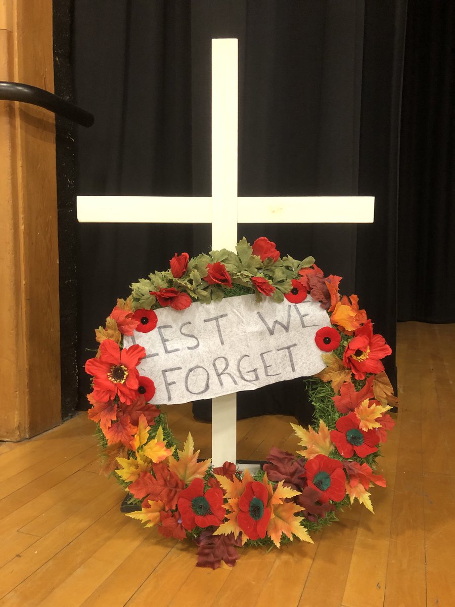 Special thanks to Rev.Dr.Lt(N) Leslie Fox and Ret. Warrant Officer Charles Graham for participating in the wreath laying ceremony at the CCI Remembrance Day assembly. We will remember. ⁦@CCI_SCDSB⁩ ⁦@GjacobsG⁩ ⁦@curt_davidson⁩