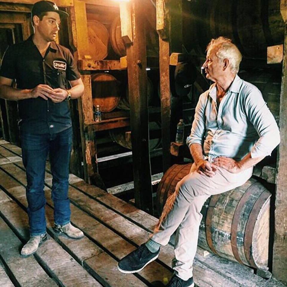 Bill Murray knows a great whiskey (WIllet Bourbon) and the right glass to drink it in (Glencairn).