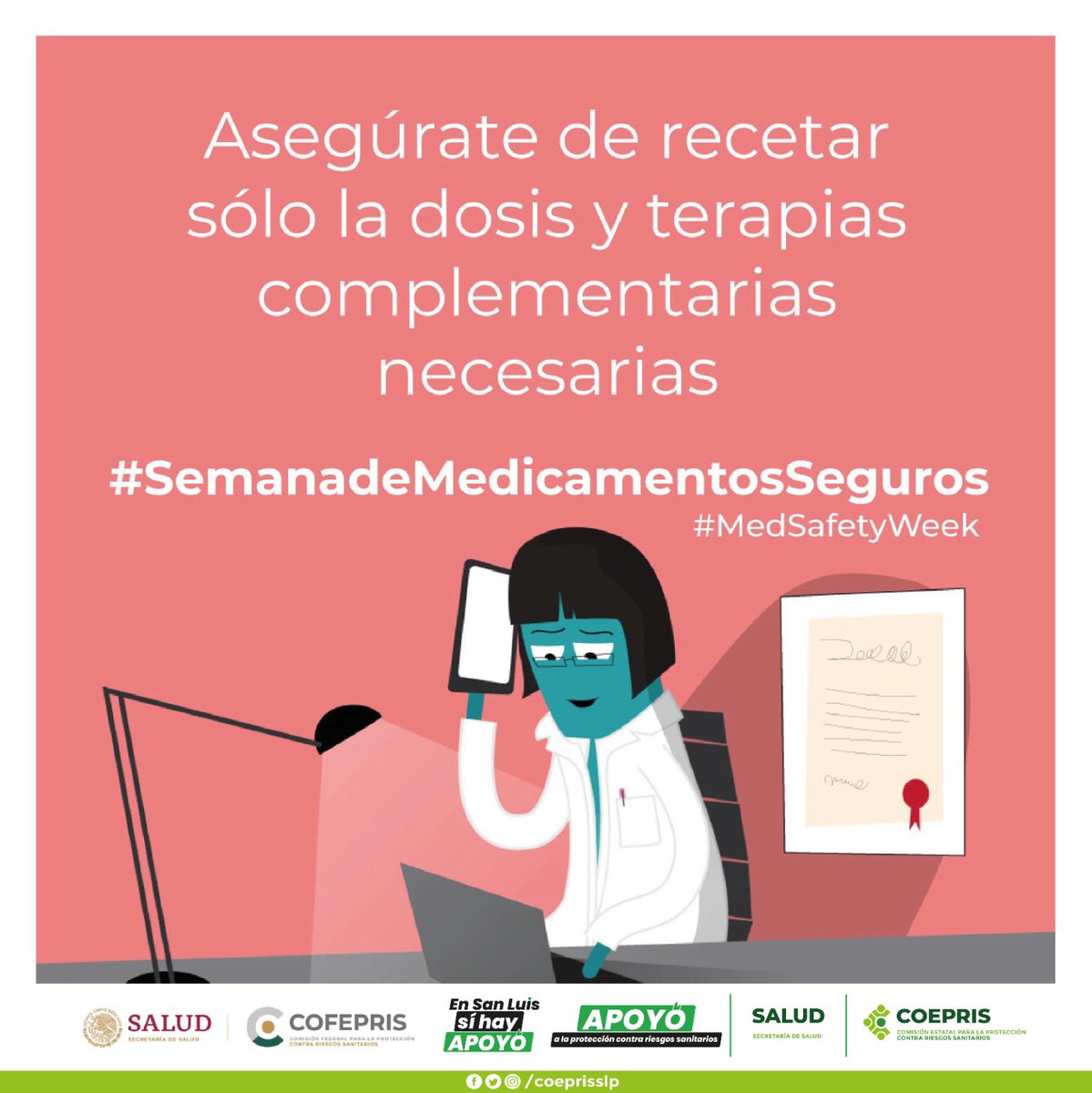 slpcoepris's tweet image. Enfermeras y enfermeros.   🩻
Mientras administras los medicamentos 💉a los pacientes, escúchalos  y pídeles que te informen cualquier efecto adverso. Notifica los efectos   comentados en: 
👉🏼it.ly/43oXTJJ 

#SemanadeMedicamentosSeguros 
#Farmacovigilancia
#eReporting
