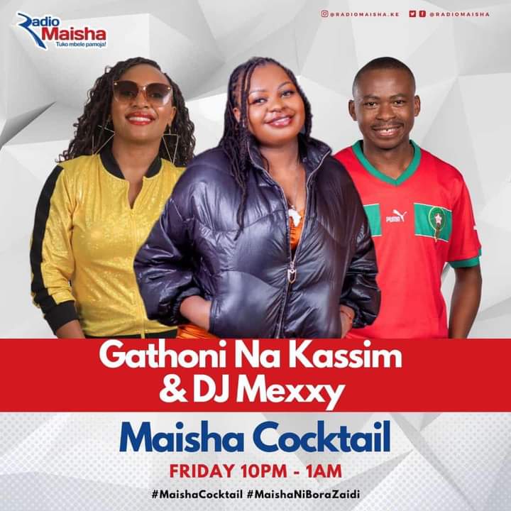 Parte time on #MaishaCocktail 10pmto1am live on Radio Maisha pale kwa burudani Dj mexxy +254 atakuwa anaupiga mwingi sana, hapo ulipo mvua na kibaridi vipi? #MaishaCocktail #RadioZaidiYaRadio