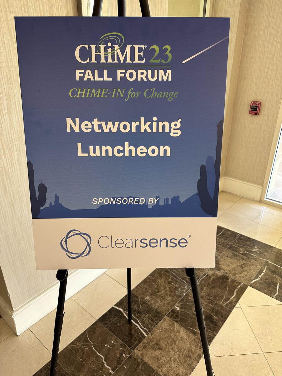 We're honored to be a Networking Luncheon partner for the @CIOCHIME #FallForum. Here's to new connections, and #CHIMEINForChange!