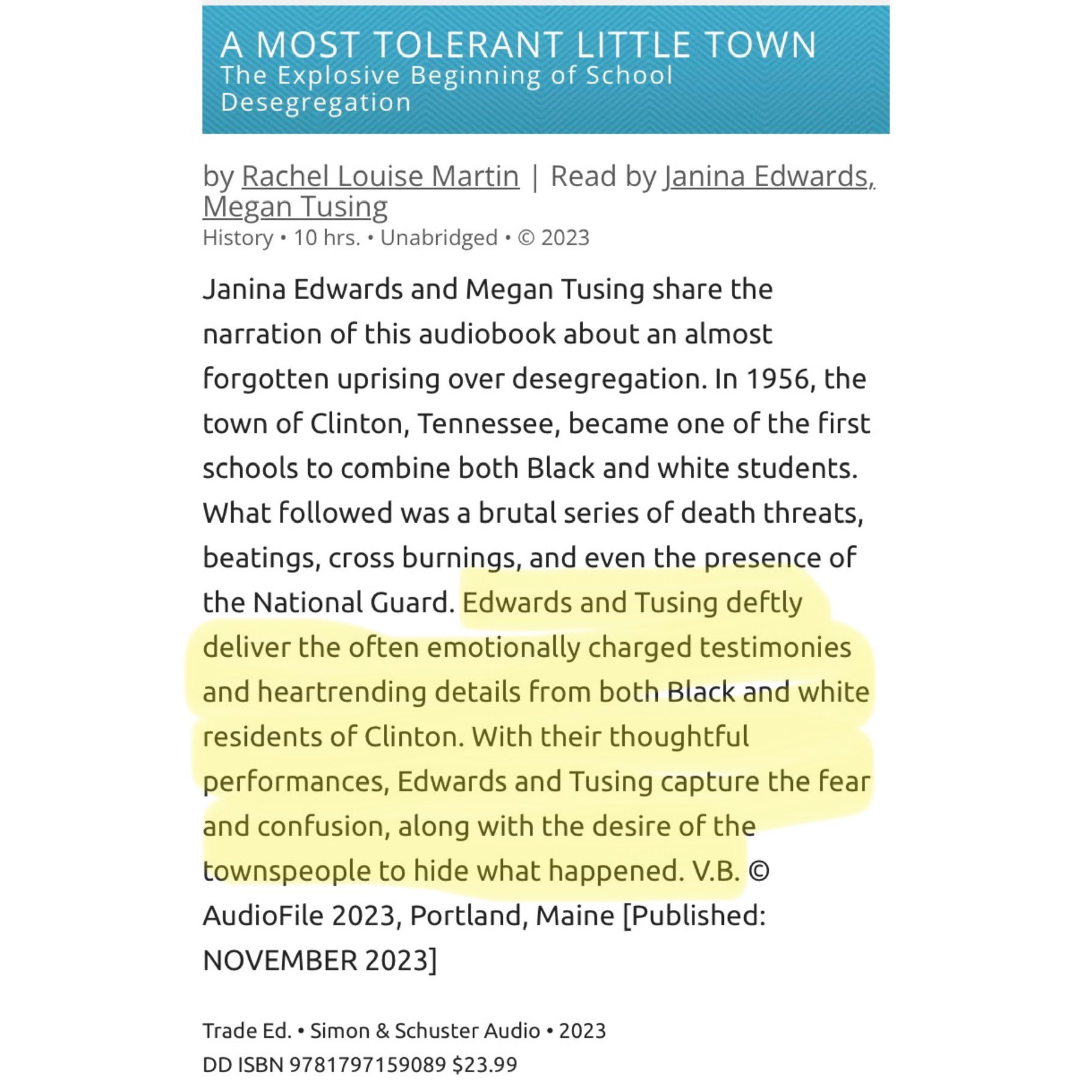 A Most Tolerant Little Town, Book by Rachel Louise Martin, Official  Publisher Page