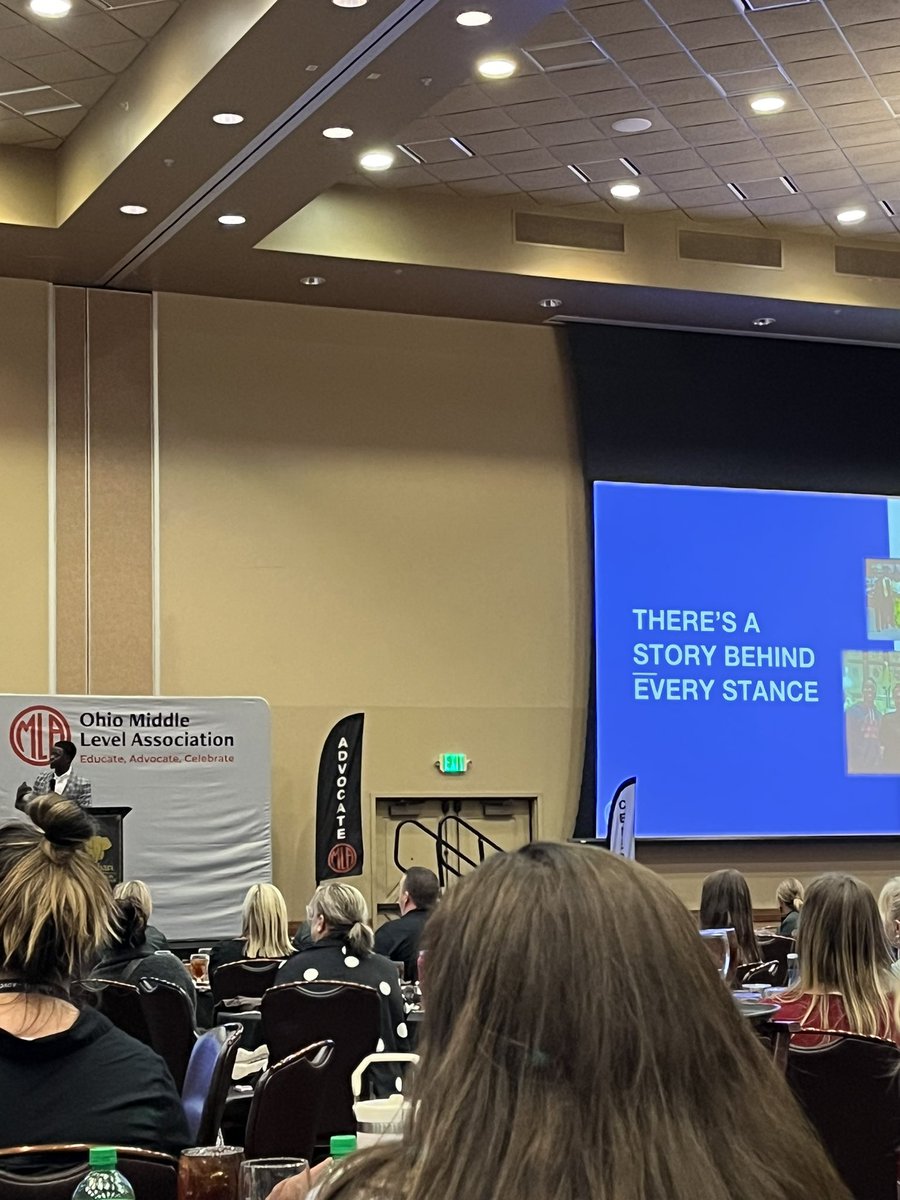 thealisonbrown's tweet photo. “love is stronger than hate.”
an amazing message from keynote speaker @csingleton__2 at #OMLA2023 

an inspiring way to end an incredible conference. #OMLA23 https://t.co/Dim8ZVe8Jp