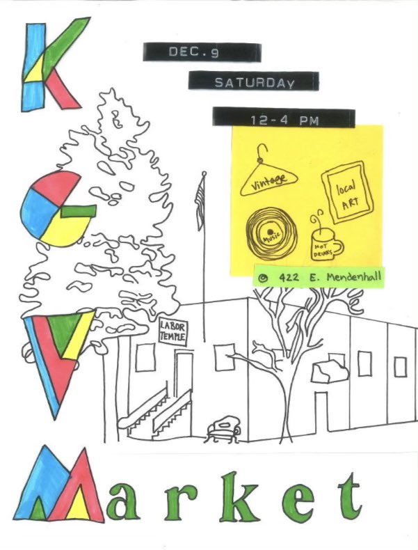 KGVM_FM's tweet photo. 🗓️ Dec 9 • 12-4pm
Local vendors supporting local radio ! 
🛒 art,clothes,records and more - 10% of your purchases to KGVM 💕 https://t.co/zSkKkeV5KB
