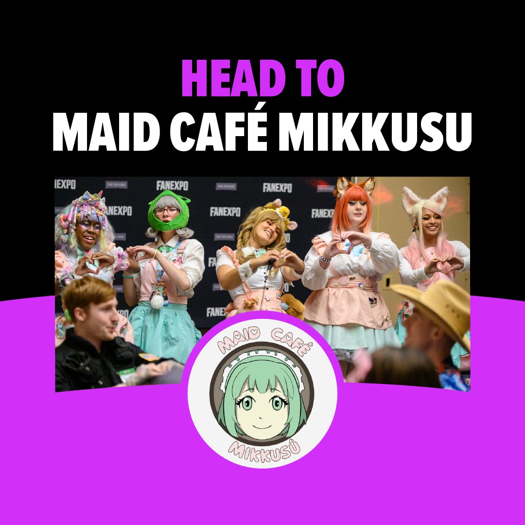 Kon'nichiwa 💖 @maidcafemikkusu welcomes FAN EXPO New Orleans attendees to experience an Akihabara-style maid café similar to the ones in Japan. Seating is limited, so reserve your spot TODAY. spr.ly/6019utUb1